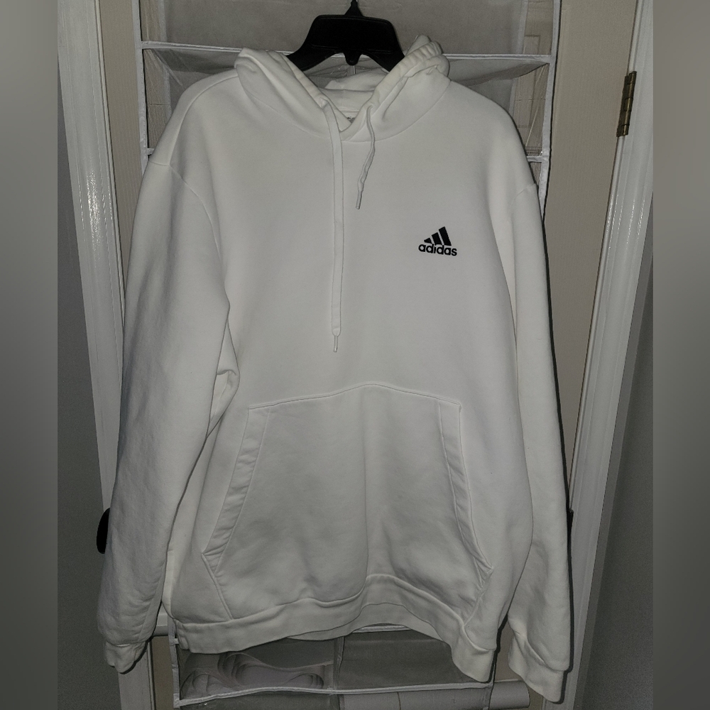 Adidas White Hoodie Size 2XLT